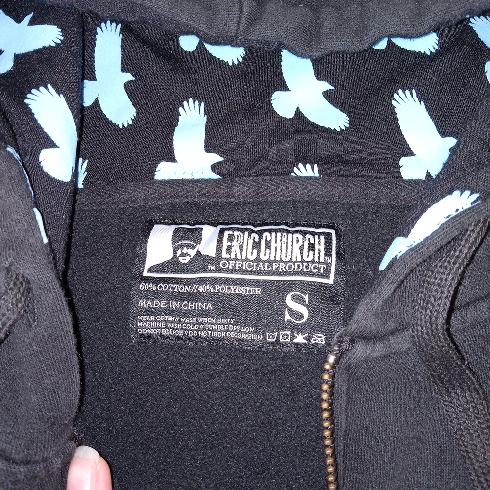 Eric Church Double Down Tour Hoodie Sweatshirt Adult S Black Official Product - Picture 4 of 11